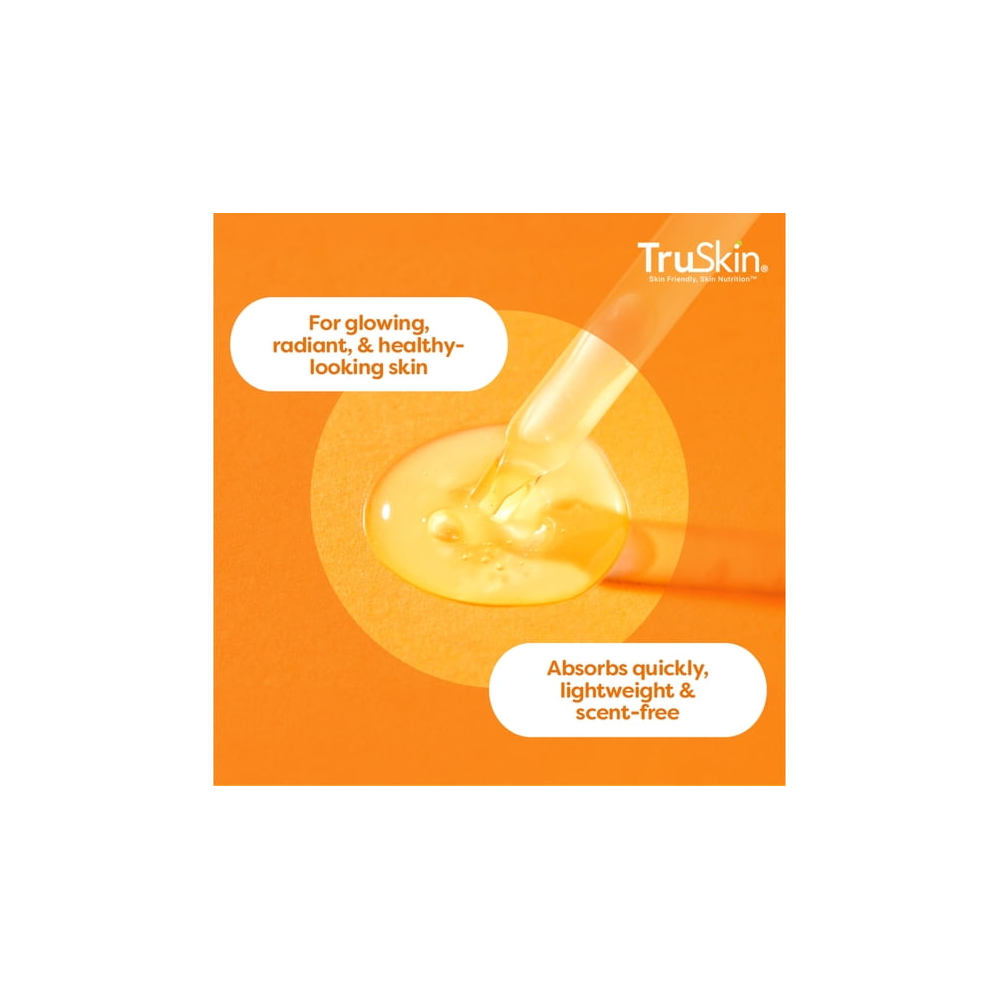 TruSkin Vitamin C Facial Serum Anti-Aging Blend for Brighter-Looking Skin with Soothing Squalane
