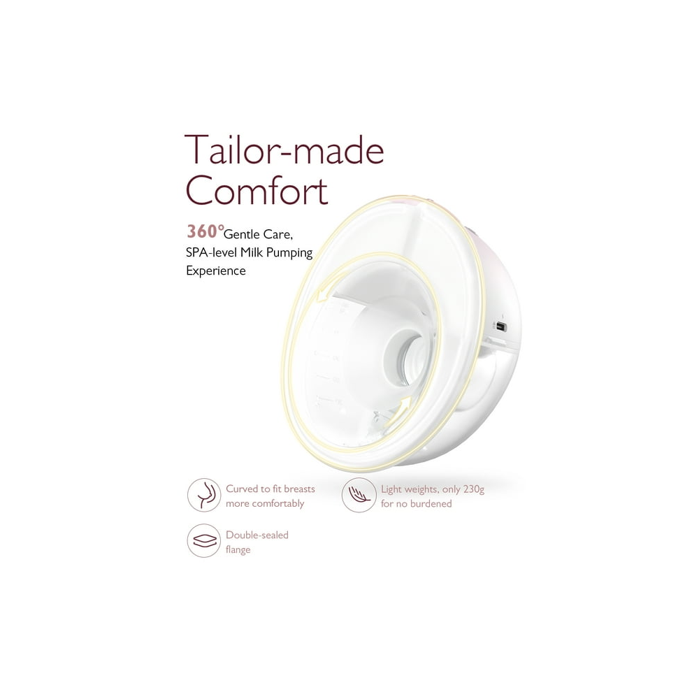 Momcozy M5 Hands-Free Wearable Breast Pump 3 Modes 9 Suction Levels Portable Electric Pump