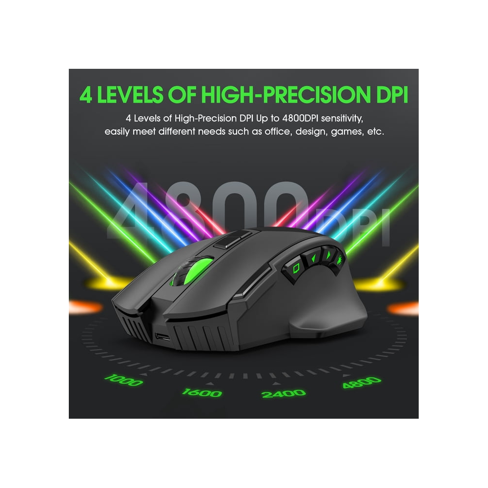 Wireless Gaming Mouse 16000 DPI Adjustable Bluetooth mouse