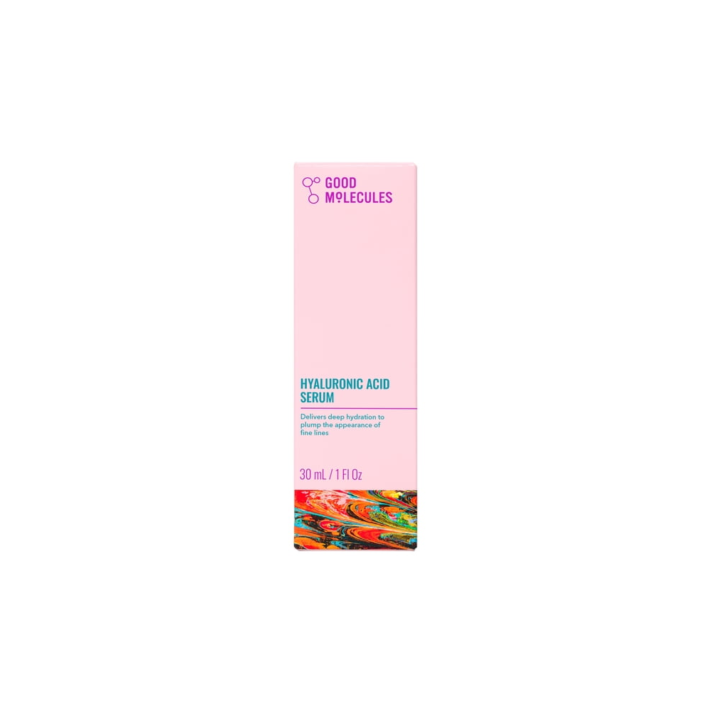 Good Molecules Hyaluronic Acid Serum - 1% Hyaluronic Acid Non-Greasy Ultra-Hydrating Serum for Plumper Skin Skincare for Face 1 fl oz