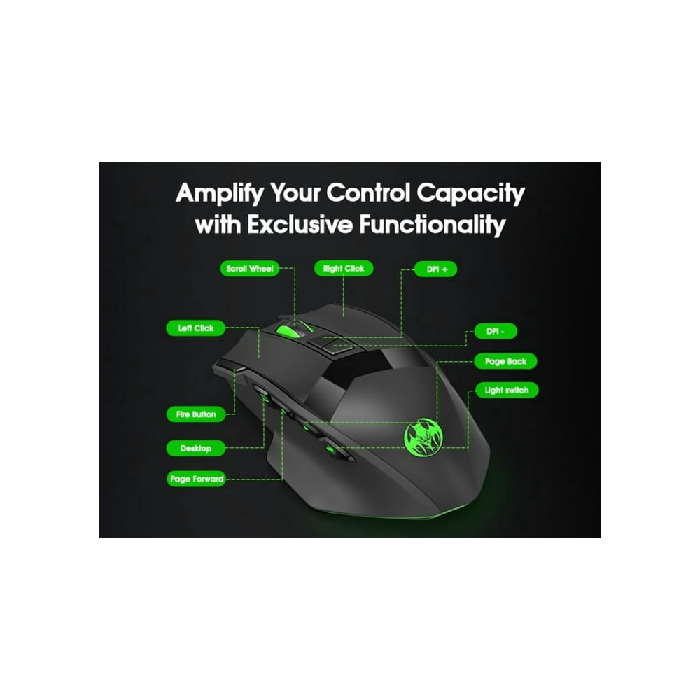 Wireless Gaming Mouse 16000 DPI Adjustable Bluetooth mouse