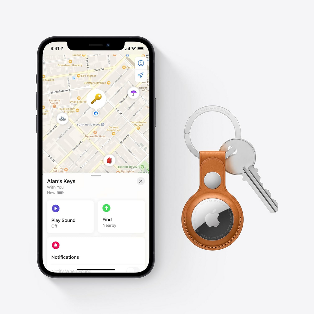 Apple airtag tracking device