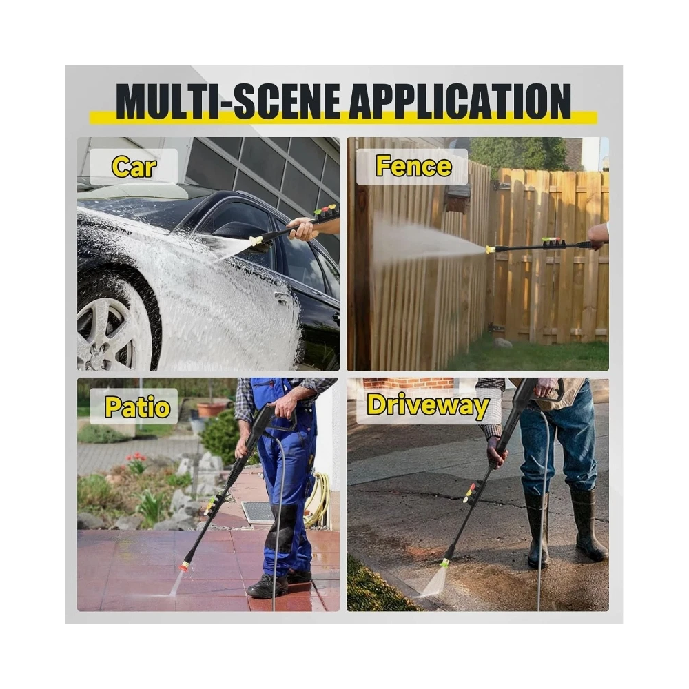 Electric Pressure Washer 4300 PSI MAX 2.8 GPM Power Washer with 4 Nozzles
