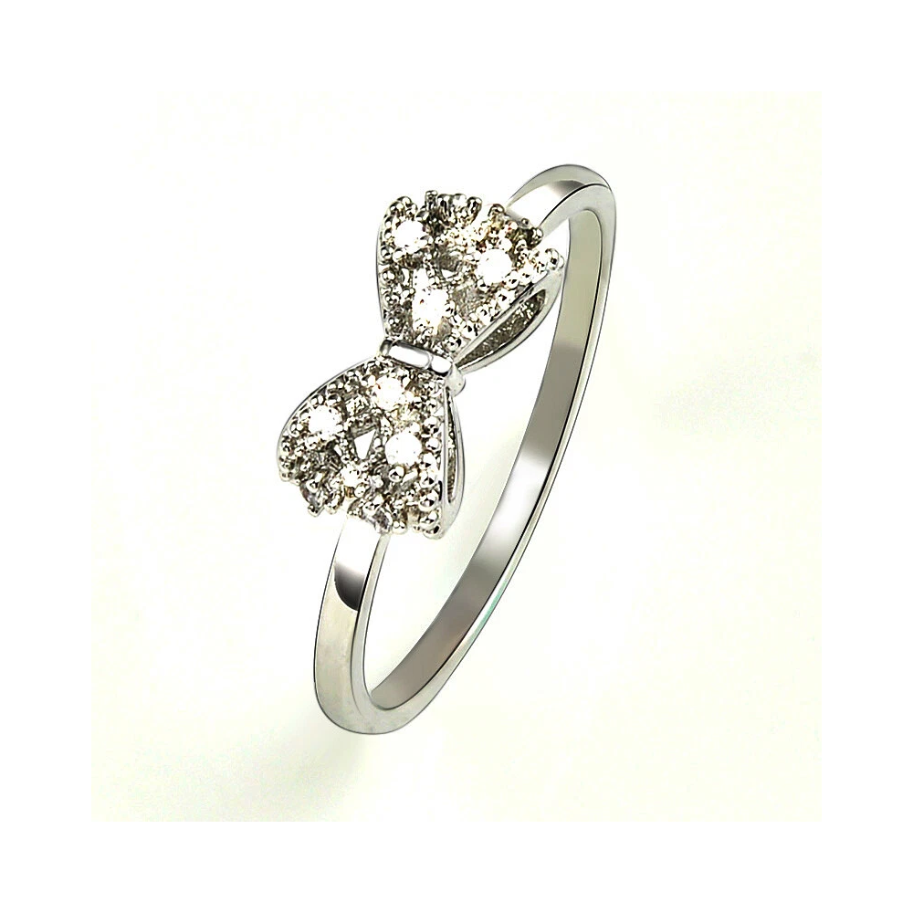 Women Rhodium Plated Ring Adjustable Ring