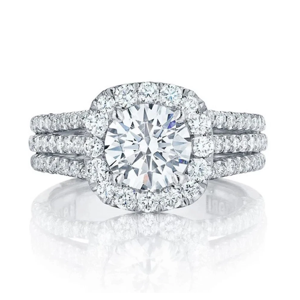 Women’s Fashion Jewelry Silver Cubic Zirconia Luxury Ring Engagement1 14