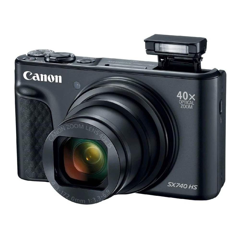 Canon PowerShot SX740 HS 20.3MP 4K Digital Camera 40x Optical Zoom Wi-Fi