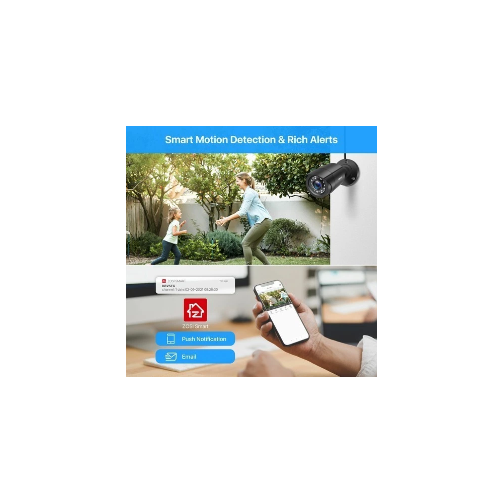 Pack of 4 DVR 1080P Outdoor CCTV Home Security Camera System