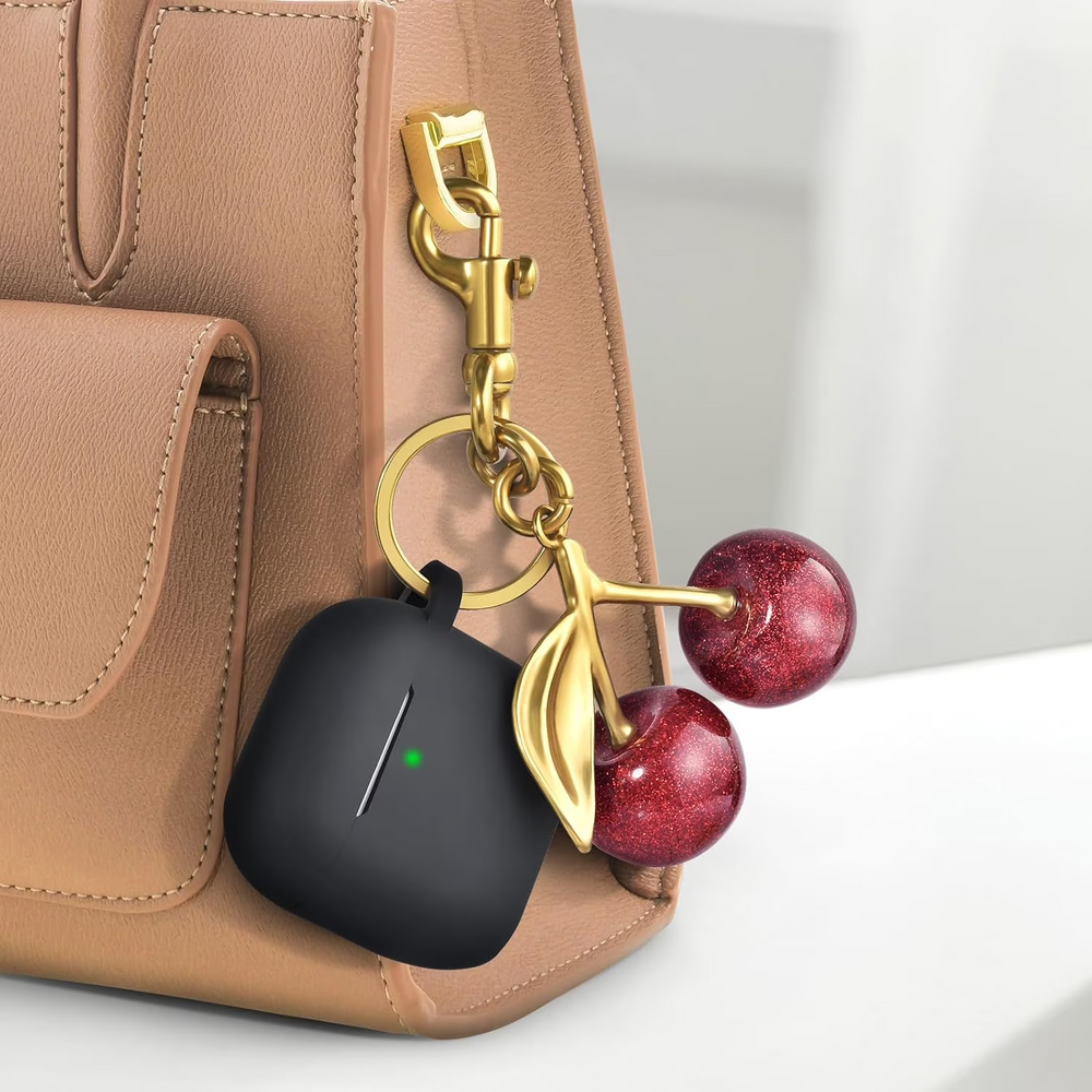 Apple Airpods 4 Case Cover with Cherry Keychain