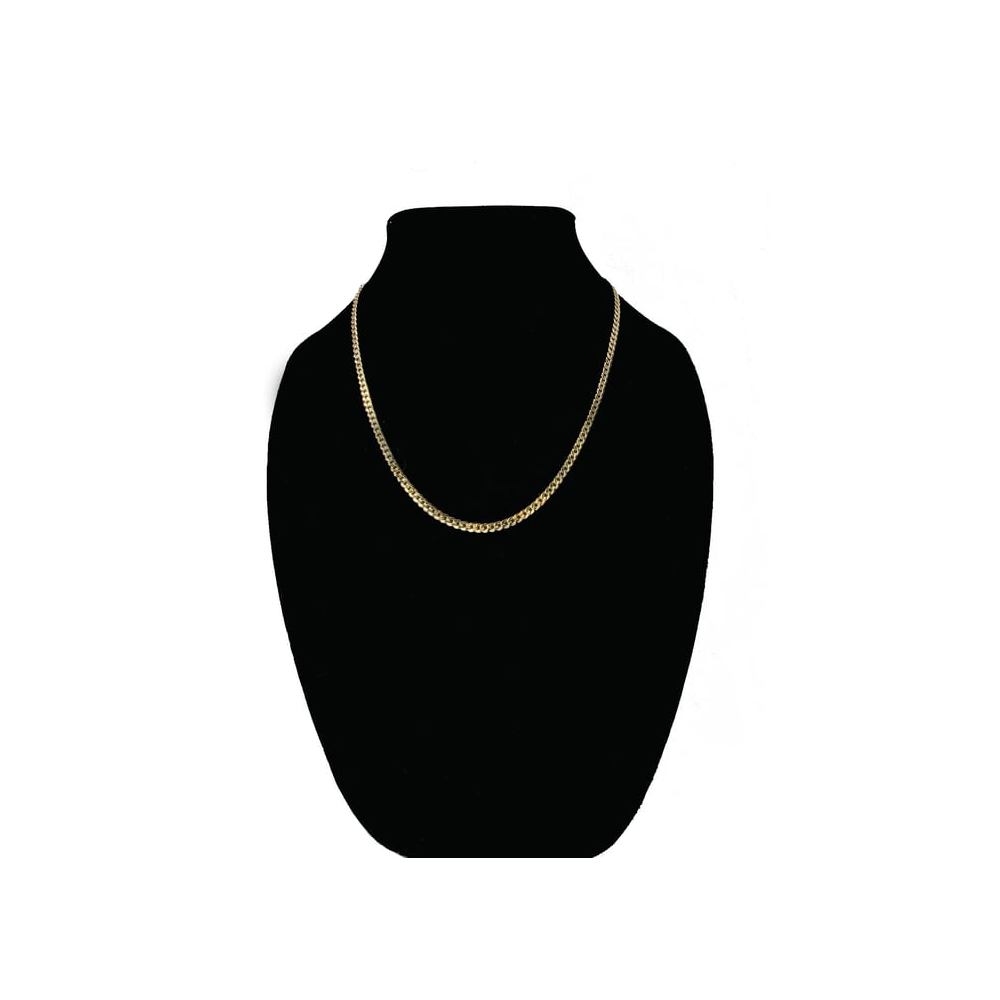 14kt Gold Chain Necklace Cuban Chain Nugget Cross Necklaces for Women and Men