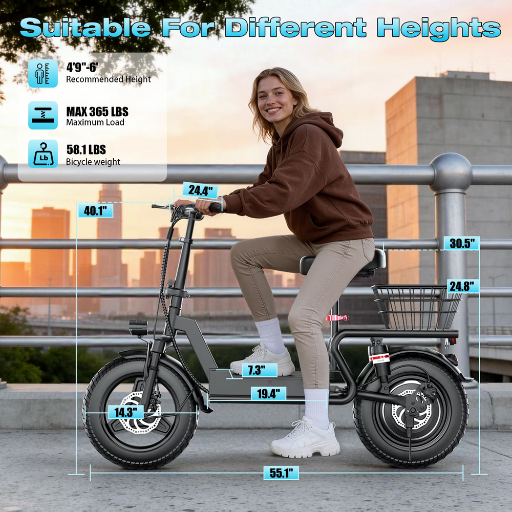 Electric Scooter with Seat for Adults