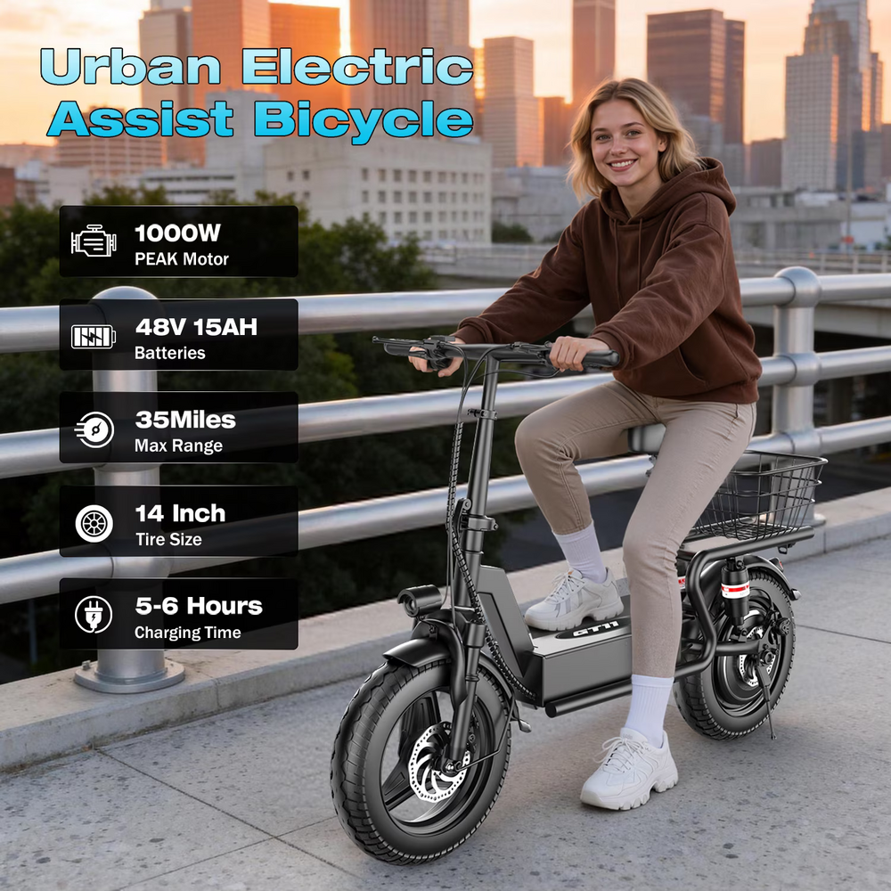 Electric Scooter with Seat for Adults