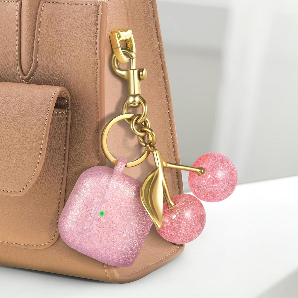 Apple Airpods 4 Case Cover with Cherry Keychain