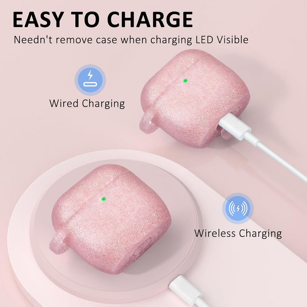 Apple Airpods 4 Case Cover with Cherry Keychain