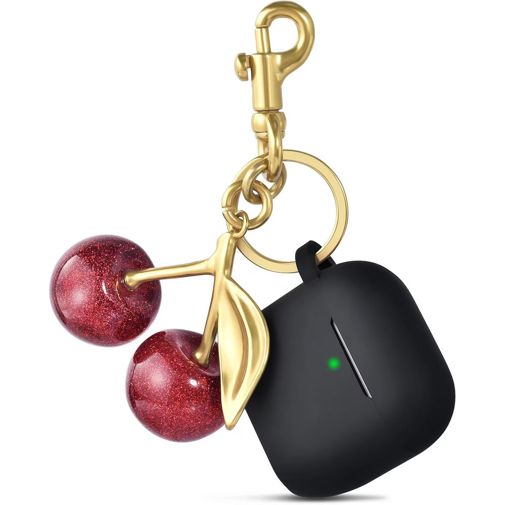 Apple Airpods 4 Case Cover with Cherry Keychain