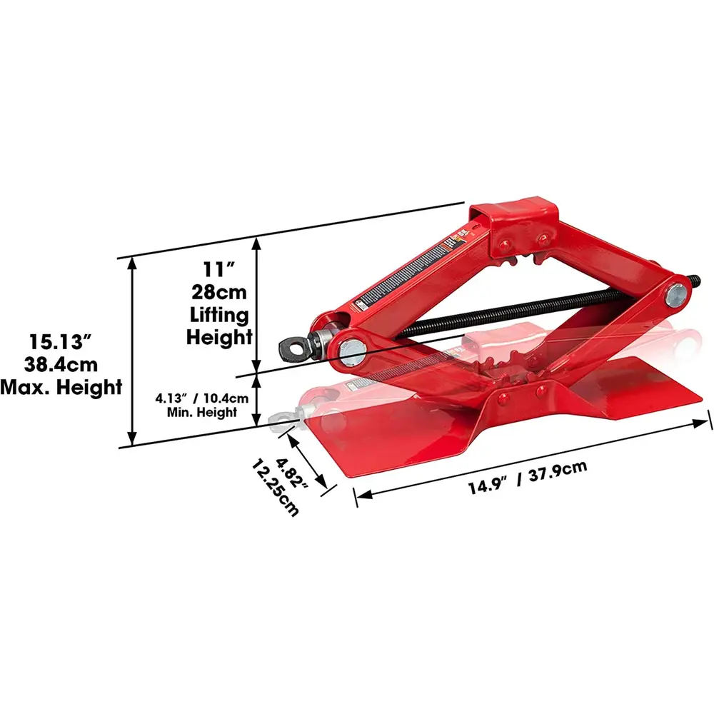 1.5 Ton steel scissor car jack set