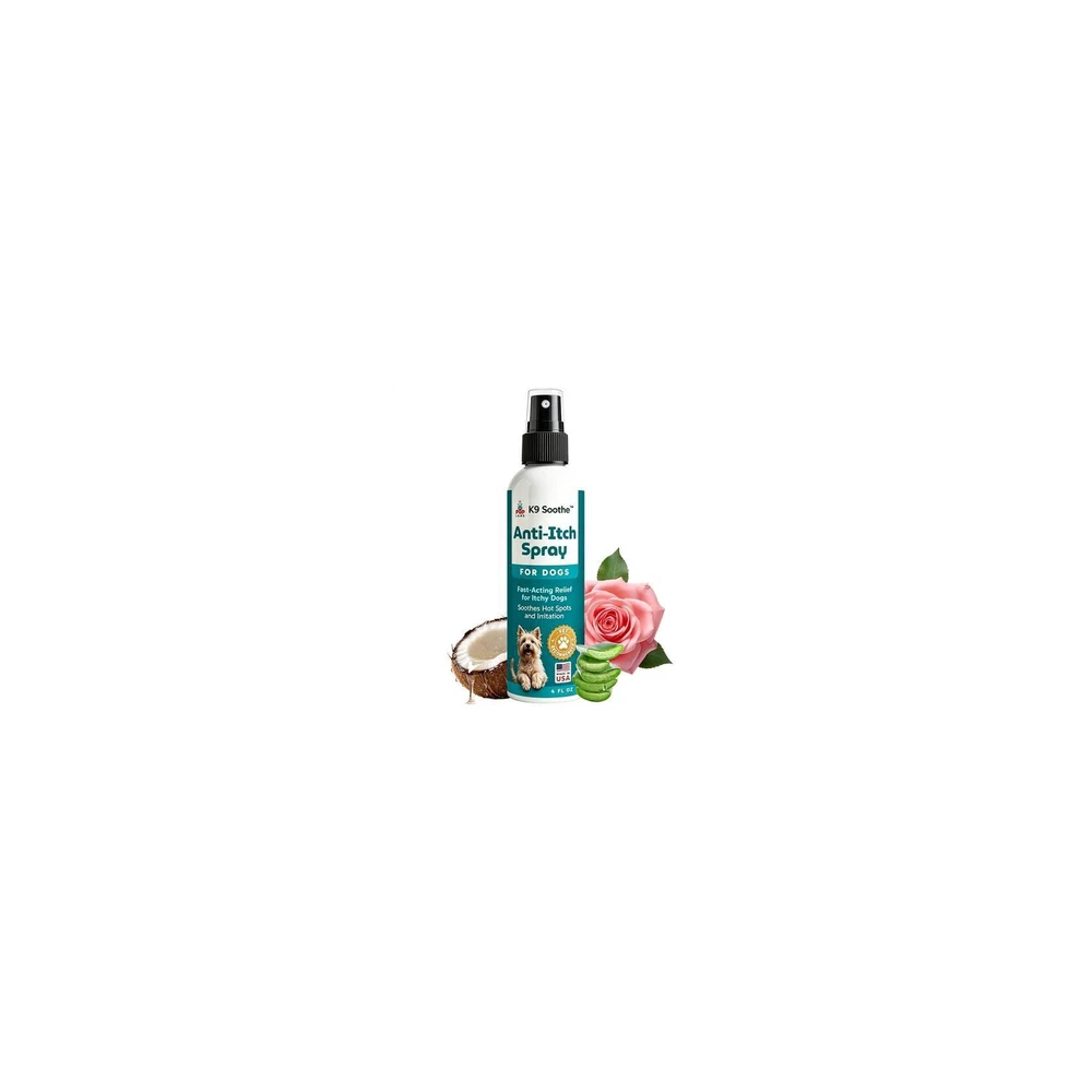 Pup Labs K9 Soothe anti Itch Spray for Dogs with Aloe Rose & Coconut 4 FL OZ