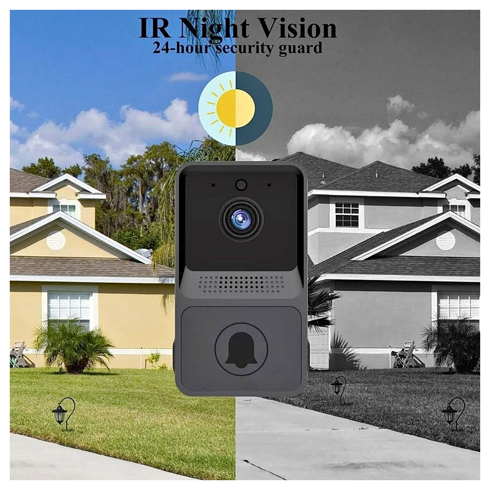 Smart Wireless WiFi Doorbell Intercom Video Camera Door Ring Bell Chime Security