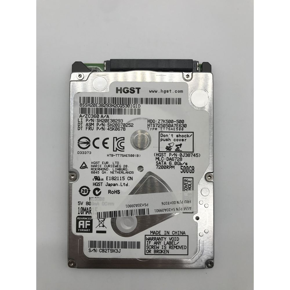 500GB 2.5" 7mm Toshiba Seagate Hard Disk Drive