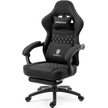 Dowinx Gaming Chair Breathable Fabric Computer Chair with Pocket Spring Cushion, Comfortable Office Chair with Gel Pad and Storage Bag