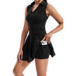 Cute Golf Tennis Dress Workout Athletic Dresses for Women with Pockets Shorts 2 Piece Sets Outfits Summer Clothes