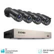 Pack of 4 DVR 1080P Outdoor CCTV Home Security Camera System