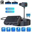 9in1 Car Charger Cigarette Lighter Splitter Adapter Fast USBC Socket QC PD 30W
