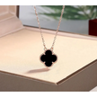 Clover cross shaped female 18k pendant light premium luxury agate necklace