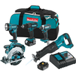 Makita 3.0 Ah Li-Ion 18V  5 Piece Combo Kit