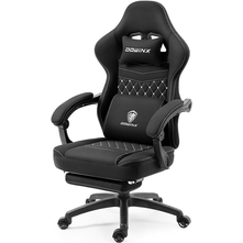 Dowinx Gaming Chair Breathable Fabric Computer Chair with Pocket Spring Cushion, Comfortable Office Chair with Gel Pad and Storage Bag