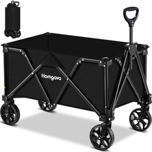Collapsible Folding Wagon Cart, Large Capacity Camping Wagon