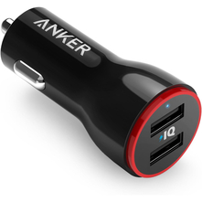 Car Charger Adapter, 24W Dual USB Car Phone Charger, PowerDrive