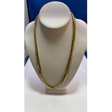 Men's golden cuban necklace chain