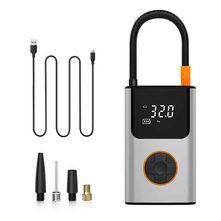 All in 1 Portable Wireless Handheld Car Tire Inflator Air Pump Tyre Compressor 0.2-150 Psi 4 Nozzles Mini Power Bank 4000Mah with USB