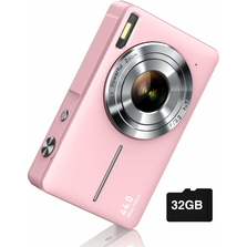 Digital Camera, FHD 1080P Camera, Digital Point and Shoot Camera with 16X Zoom Anti Shake, Compact Small Camera