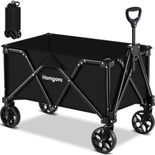 Collapsible Folding Wagon Cart, Large Capacity Camping Wagon