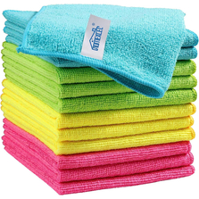 HOMEXCEL Microfiber Cleaning Cloth, 12 Pack Cleaning Rag, Cleaning Towels
