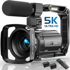 5K Video Camera Camcorder, 48MP UHD Wifi IR Night Vision