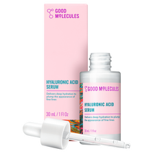 Good Molecules Hyaluronic Acid Serum - 1% Hyaluronic Acid Non-Greasy Ultra-Hydrating Serum for Plumper Skin Skincare for Face 1 fl oz
