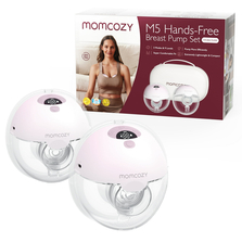 Momcozy M5 Hands-Free Wearable Breast Pump 3 Modes 9 Suction Levels Portable Electric Pump