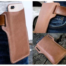 Leather Phone Case Belt Loop Waist Holster ​Wallet For iPhone 16 15 14 Pro Max