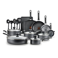 T-fal Easy Care 20 Piece Non-Stick Pots and Pans Cookware full Set