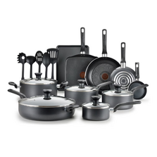 T-fal Easy Care 20 Piece Non-Stick Pots and Pans Cookware full Set
