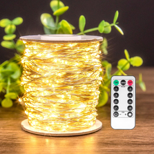 Fairy Lights 66FT 200 LED Waterproof Silver Wire LED Twinkle String Lights with Remote for Living Room Bedroom Patio Porch Garden multi purpose light
