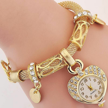 Bracelet Wrist Watch for women silver or gold bangle