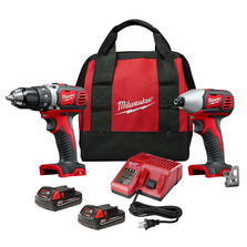 Milwaukee Drill Driver / Impact Driver Combo Kit Cordless Li-Ion 18V