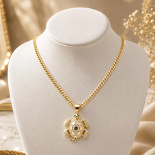 14K Turtle Pendant Gold-Filled Chain Necklace Non Tarnish Luxury Jewlery Set