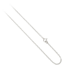 Tarnish Free 1mm Rolo Chain Necklace for Pendants 30”