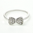 Women Rhodium Plated Ring Adjustable Ring