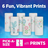 Sparkle Pick A Size Paper Towels Spirited Prints 6 Double Rolls, 12 Regular