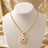 14K Turtle Pendant Gold-Filled Chain Necklace Non Tarnish Luxury Jewlery Set